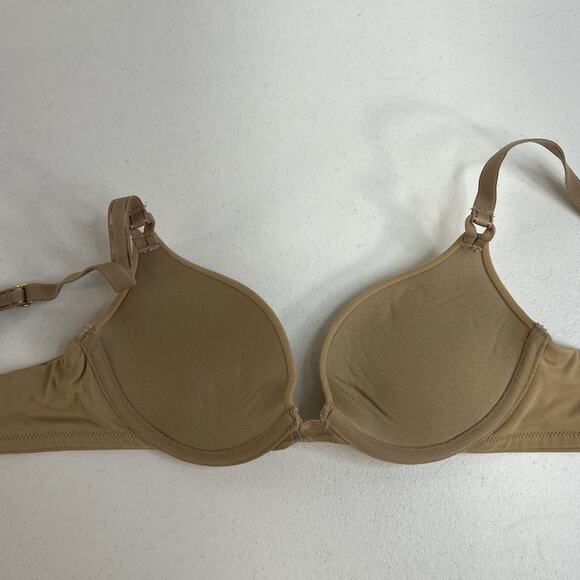 Soma 32A Bra Embraceable Tailored Push Up Underwired Adjustable Straps Beige Tan - Picture 10 of 14